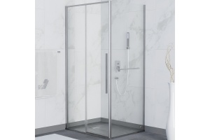 Душевой уголок RGW Stilvoll SV-42-1 100x100 профиль хром стекло прозрачное