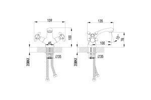 Смеситель для раковины Lemark Vista хром (LM7606C) - 2