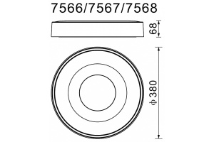 Потолочный светодиодный светильник Mantra Coin 7567 - 2