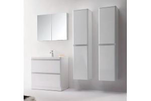 Тумба с раковиной BelBagno Energia-N 80 bianco lucido напольная - 3