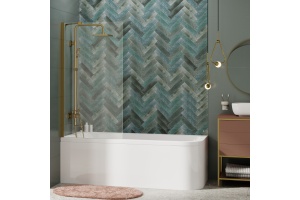 Aisch 55P01-80 Стеклянная шторка на ванну - 2