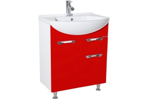 Тумба для комплекта Bellezza Альфа 65 красная с ящиком