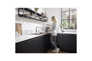 Кухонный смеситель однорычажный, 270, с вытяжным изливом, 1jet Hansgrohe 72808000 - 2