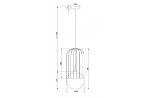 Подвесной светильник Maytoni Telford P363PL-01G - 3