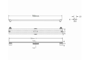 Душевой лоток Berges Super Slim 70 золото глянцевое - 2