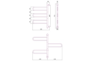 Полотенцесушитель электрический ЭПС СУНЕРЖА 