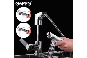 Смеситель для раковины Gappo с выдвижным изливом хром G1299