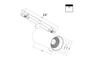 Светильник на штанге Maytoni Focus LED TR032-4-20W3K-S-DS-B - 2