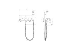 Гигиенический душ Lemark Minima со смесителем LM3818C - 2