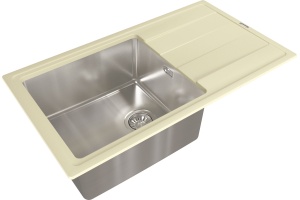 Мойка кухонная Florentina Комби 860 шампань - 2