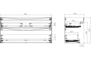 Тумба под раковину BelBagno Marino 120 светлое дерево - 3