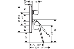  Hansgrohe Novus Loop (71345000) - 2