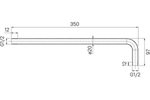 Кронштейн для верхнего душа Iddis 001BB35i61 - 3