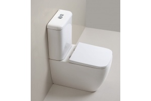 Унитаз-компакт BelBagno Alpina безободковый BB0159CPR с бачком BB0159T с сиденьем микролифт BB0159SC - 2