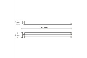 Dill K-3931 Держатель полотенец двойной - 3