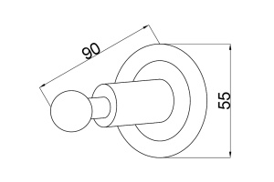 Крючок Boheme Murano crystal хром - 3