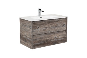 Тумба с раковиной BelBagno Kraft 90 темное дерево - 2