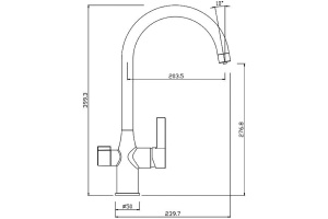Смеситель для кухни с каналом для фильтрованной воды, Pure, IDDIS, PURSBFJi05 - 3