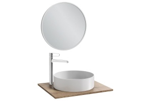 Зеркало Jacob Delafon Odeon Rive Gauche 70 белый сатин - 2