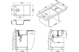 Мойка кухонная Alveus Formic Granital 30 arctic - 3