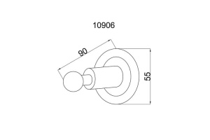 Крючок Boheme Murano золото с коричневым - 2