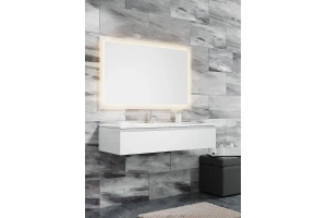 Комплект мебели Sanvit Авеню-1 120 белый глянец