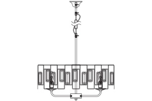 Подвесная люстра Rivoli Waltraud Б0052465 - 3
