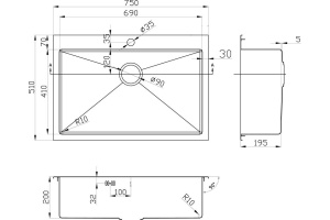 Мойка кухонная Zorg Inox Pvd SZR-7551 bronze - 2