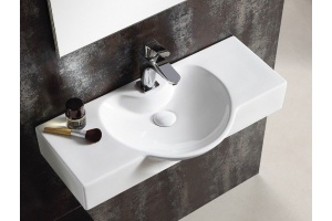 Раковина подвесная CeramaLux 69 см белый (STR4282A)