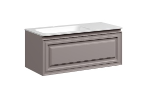 Тумба под раковину Sancos Very 99х40 левая темно-бежевая