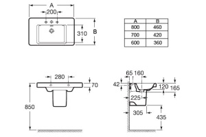 Полупьедестал Roca Khroma (337652000) - 3