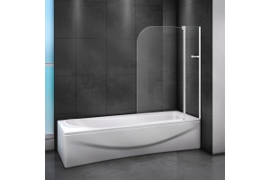 Шторка на ванну Cezares Relax V-11-100/140-C-Bi стекло прозрачное - 2