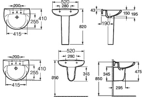Раковина Roca Victoria 327395000 52 см - 3