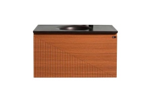 Тумба с раковиной Black&White Universell 90 темное дерево