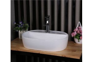 Раковина накладная Ceramalux N 61 белый (D1346)