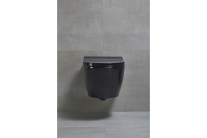 Унитаз подвесной beWash Bogen 88303606 с сиденьем микролифт, с функцией биде, черный - 3