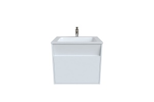 Тумба с умывальником подвесная с ящиками - 3