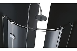 Душевой уголок Cezares Bergamo 100х100 хром стекло прозрачное - 2