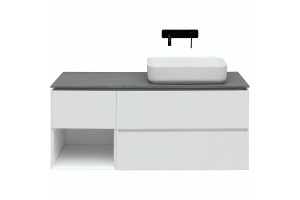 Тумба под раковину Allen Brau Infinity 120 R белый матовый - 2