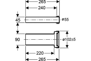 Отвод Geberit 152.438.46.1 - 2