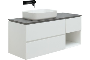 Тумба под раковину Allen Brau Infinity 120 L белый матовый - 2
