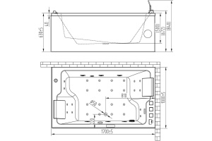 Акриловая ванна Orans BT-62115R - 2