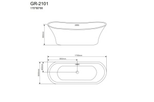 Акриловая ванна Grossman GR-2101 - 3