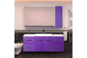 Тумба Misty Атланта 38 сиреневая - 2