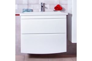 Тумба с раковиной Бриклаер Вега 80 белая