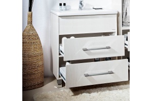 Тумба с раковиной Бриклаер Чили 70 светлая лиственница С - 3