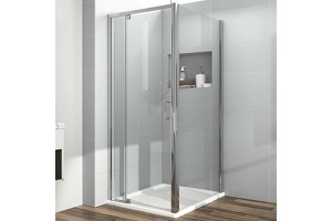 Душевой уголок Vincea Intra 100х80 хром стекло прозрачное