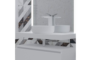 Столешница под раковину Armadi Art Flat 80 белый - 2