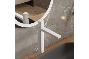 Смеситель для раковины WasserKRAFT Saale белый матовый - 3