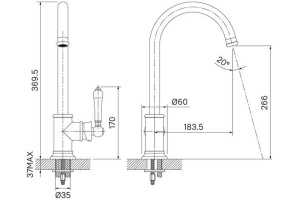 Смеситель Iddis Oxford OXFSBJ0i05 для кухонной мойки - 3